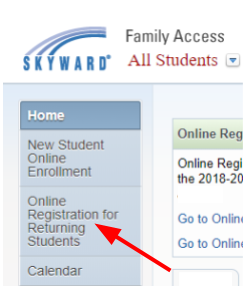 Returning Students Button 